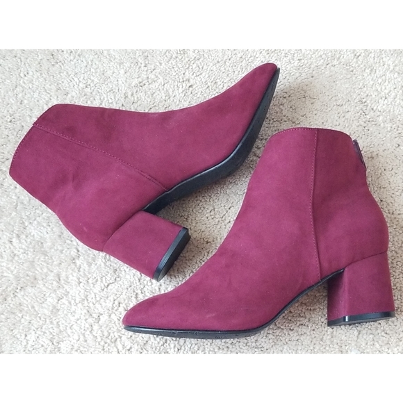 fuchsia pink ankle boots